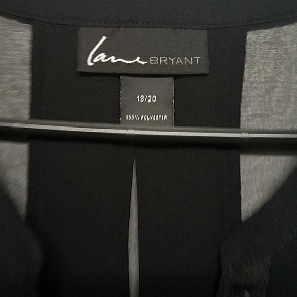 Sheer black blouse size 18/20 Lane Bryant - Picture 2 of 2